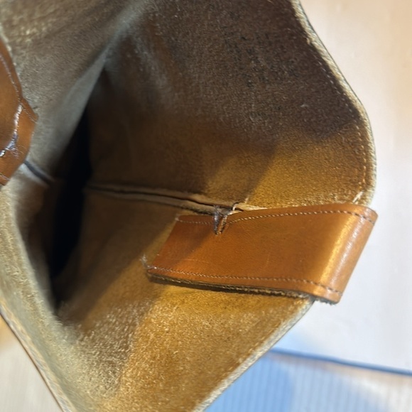 Camel brown heeled leather cowboy western boots with new soles had pull tabs - Picture 10 of 15